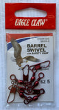 Barrel Swivel w/ Safety Snap Red - Eagle Claw