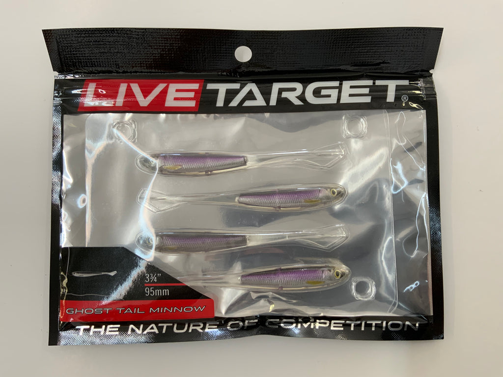 Assortment Of Fishing Supplies: Live Target Ghost Tail Minnow 3-3
