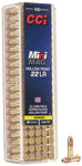 CCi Mini Mag 22 LR Copper-Plated Hollow Point Varmint 100 Rounds