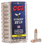 CCi Stinger 22 LR Copper-Plated Hollow Point 50 Round