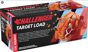 Challenger Target Load 12 GA 2 3/4” Shotshell #8, 100 Round Pack