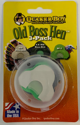 Old Boss Hen Turkey Calls - 3 pack