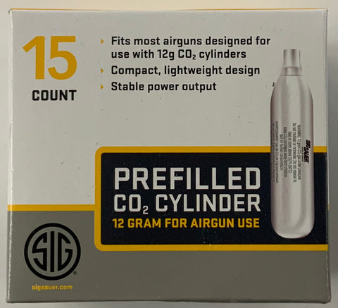 Sig Sauer Pre-filled C02 Cylinder 15 ct.